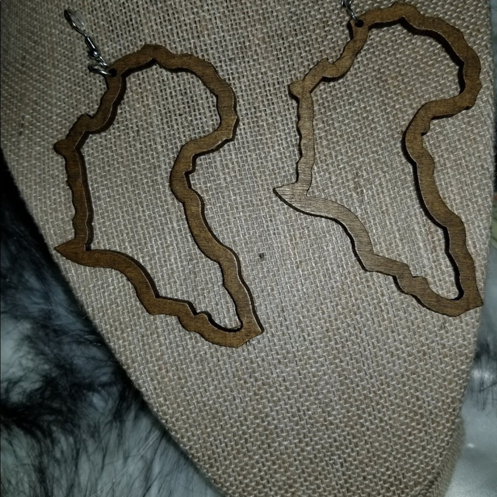 Wooden Style Earrings